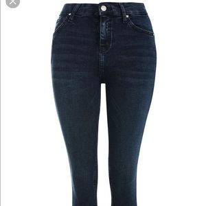 Topshop Jamie Jeans in Blue Black W28 L30